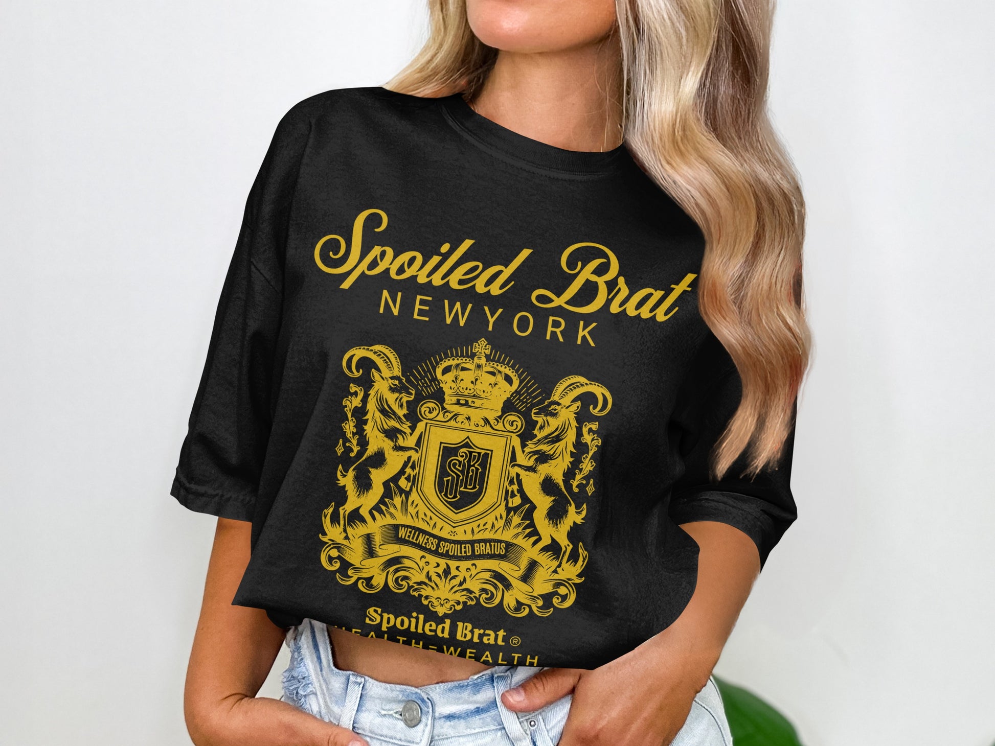 Spoiled Brat New York Gold Crest Graphic Tee product