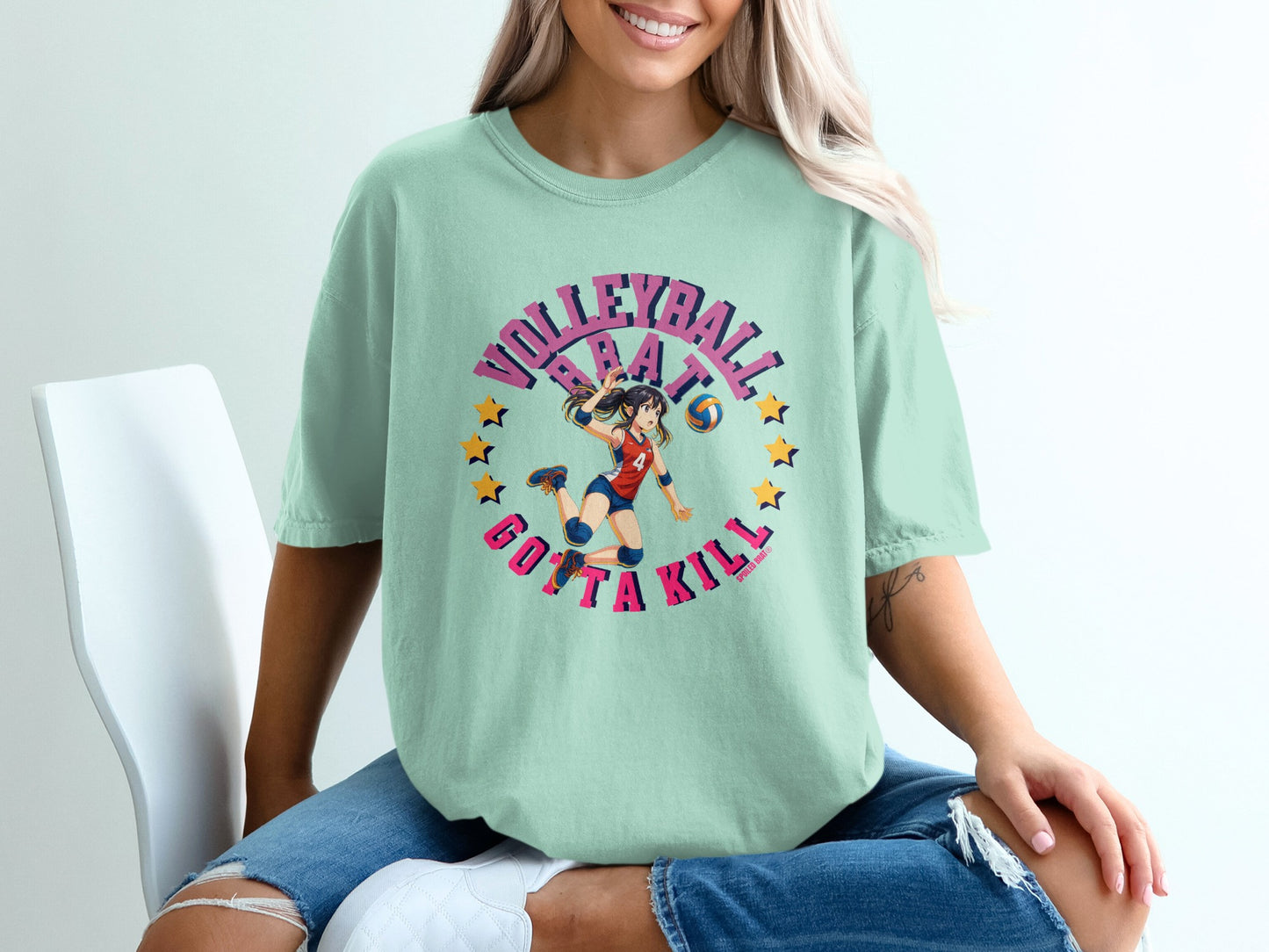 VOLLEYBALL GOTTA KILL Anime Player Stars Design product type