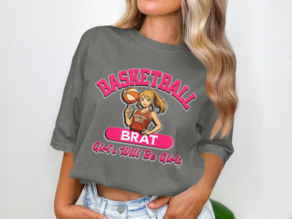 Basketball Brat Girls Will Be Girls Graphic Shirt product