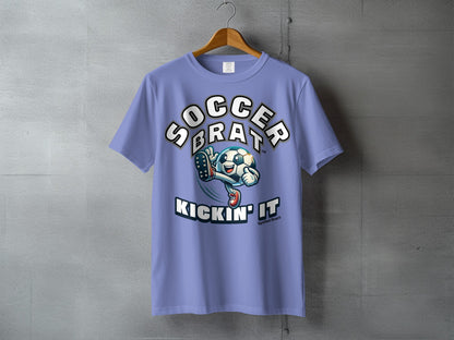 Soccer Brat Kickin' It Graphic Tee Shirt