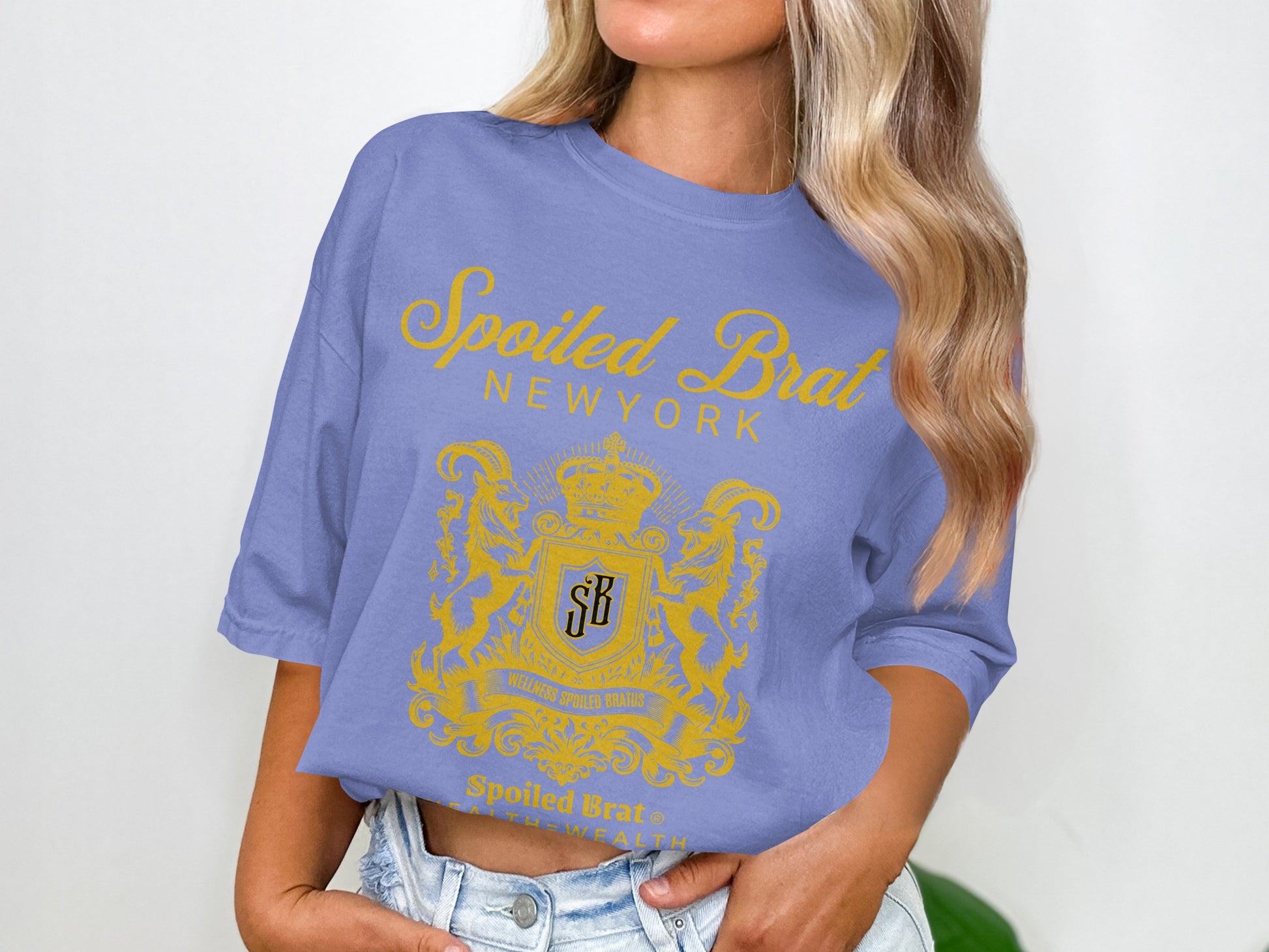 Spoiled Brat New York Blue Casual T-Shirt product type