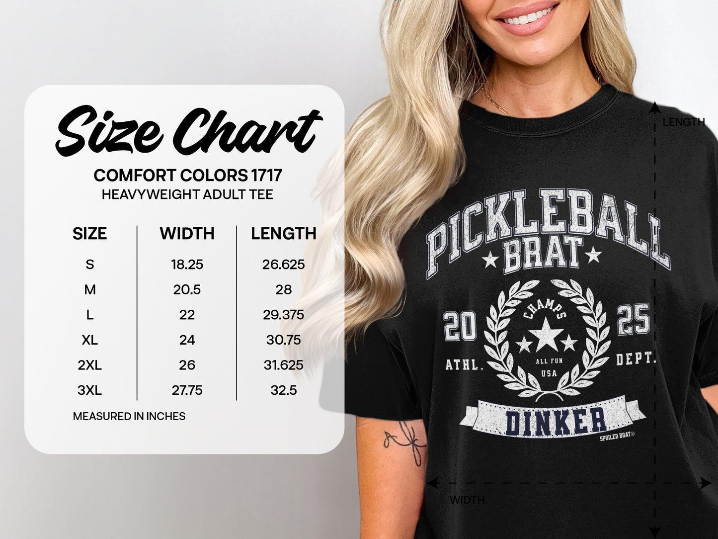 Pickleball Brat Dinker Graphic Comfort Adult Tee product