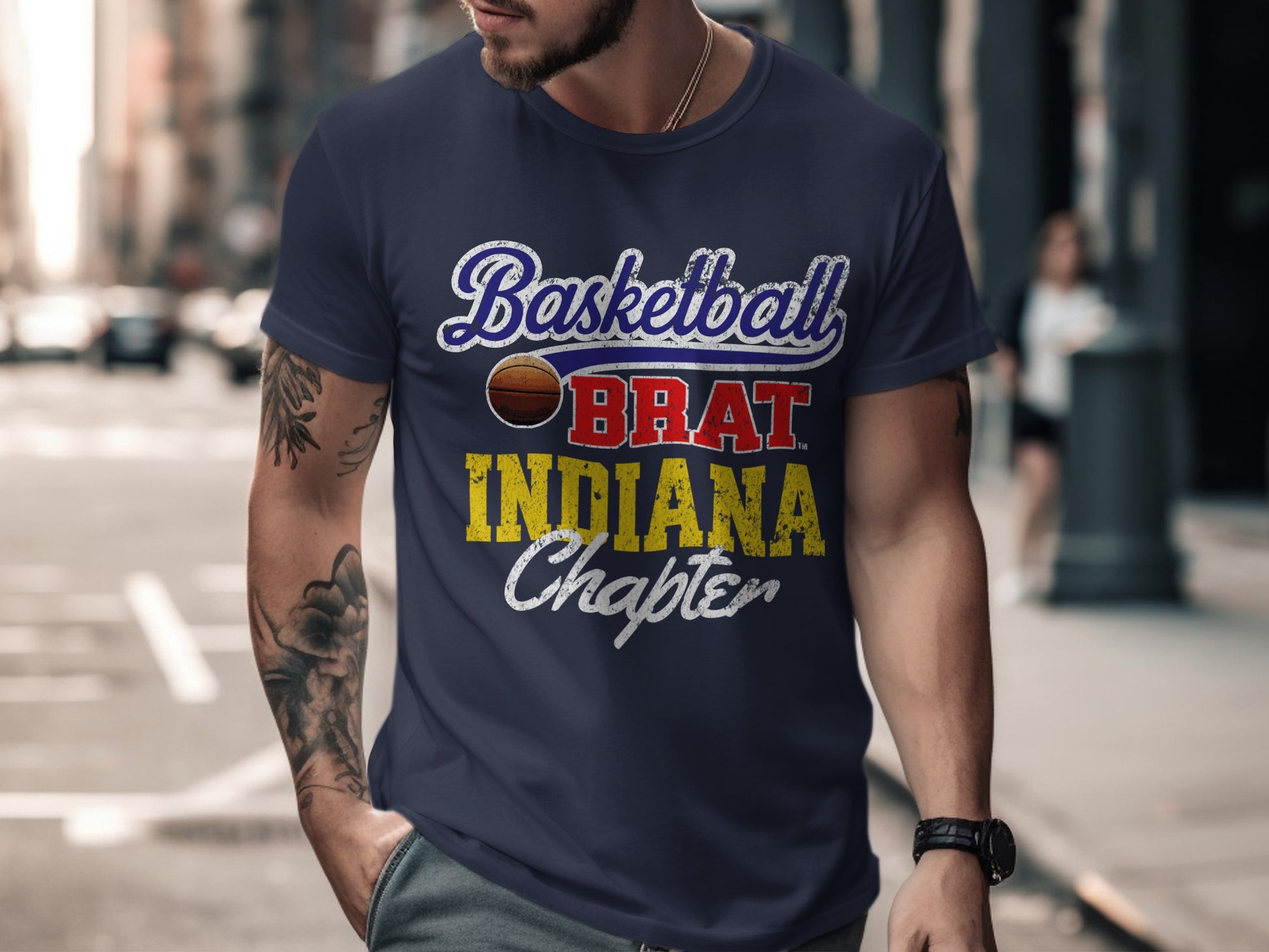 Basketball Brat Indiana Chapter Graphic Shirt product
