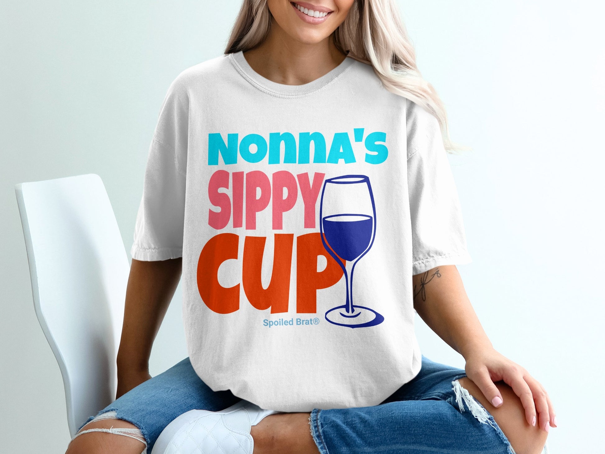 Nonna's Sippy Cup Spoiled Brat Graphic Tee