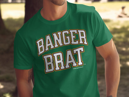 Green t-shirt with "BANGAR BRAT" text and "Another Spoiled Brat®" logo.