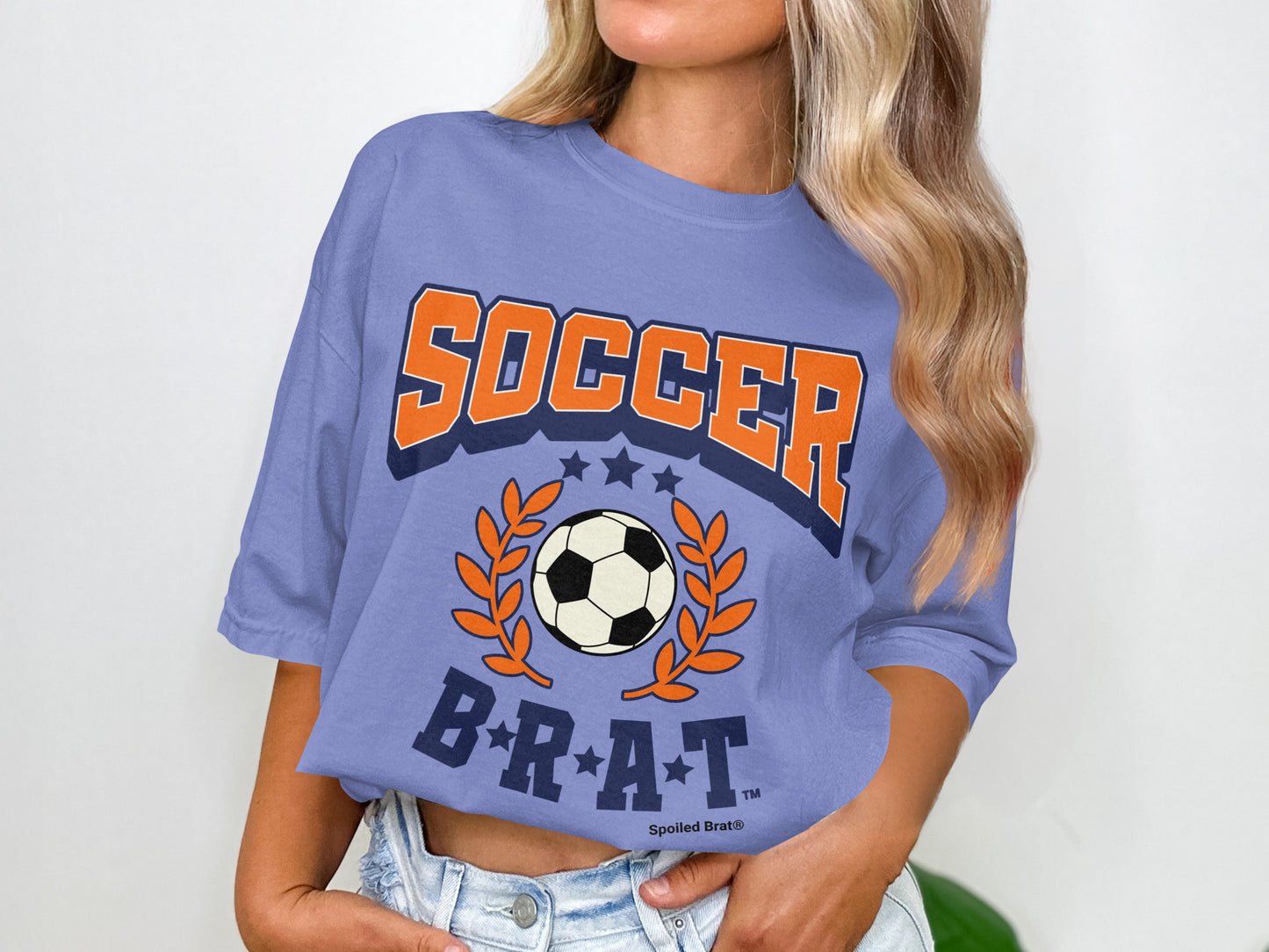 Spoiled Brat Soccer Graphic Tee for Women