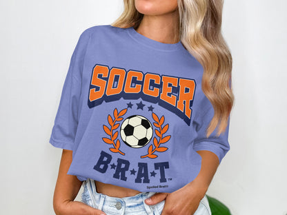 Spoiled Brat Soccer Graphic Tee for Women