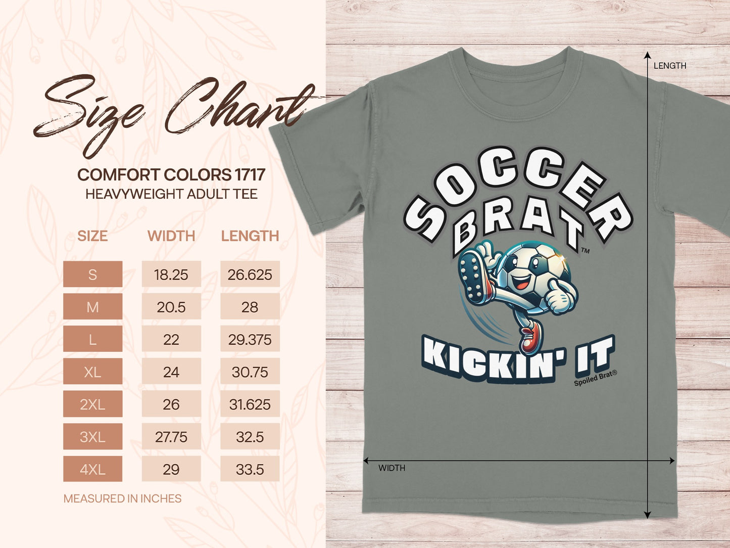 Soccer Brat Kickin' It Spoiled Brat Adult Tee