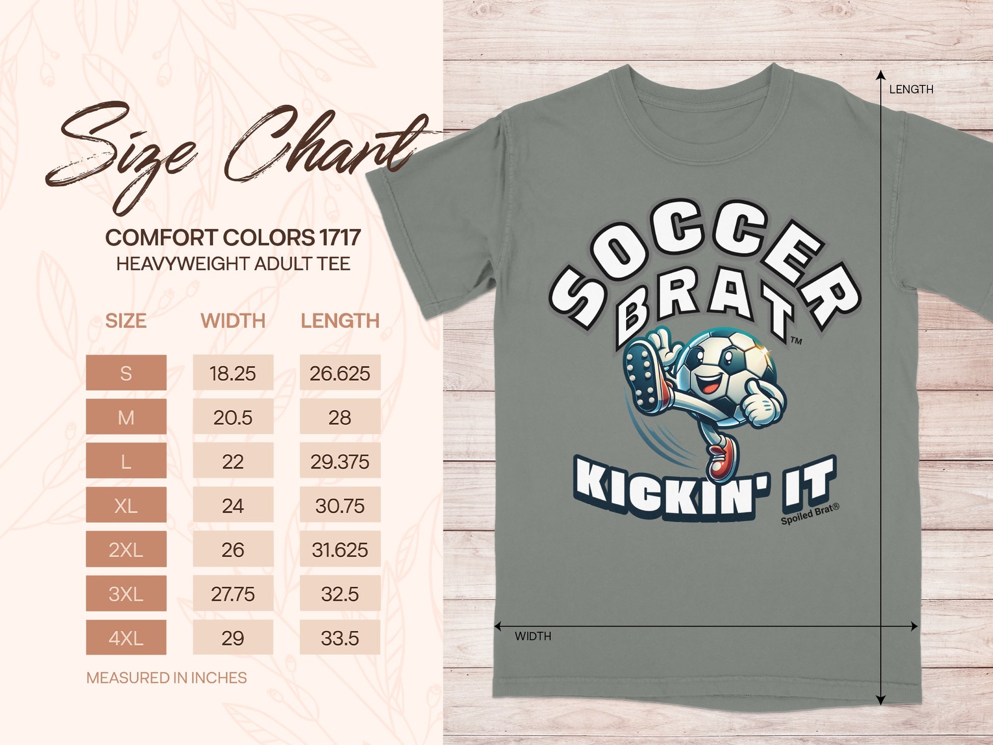 Soccer Brat Kickin' It Spoiled Brat Adult Tee
