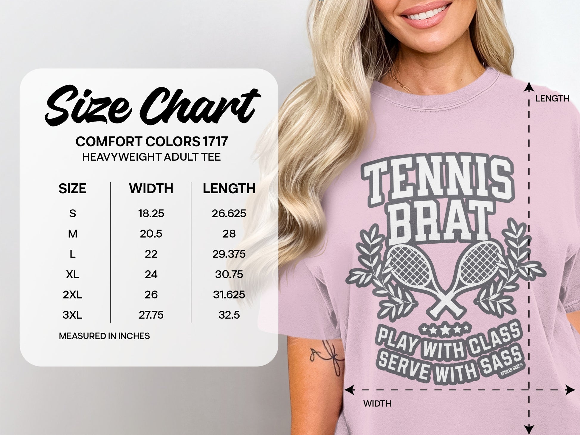 Tennis Brat Play with Class Serve with Sass Tee product
