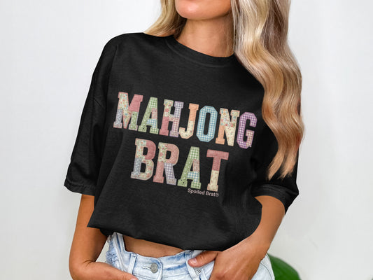 MAHJONG BRAT Spoiled Brat Quilted Letters T-shirt