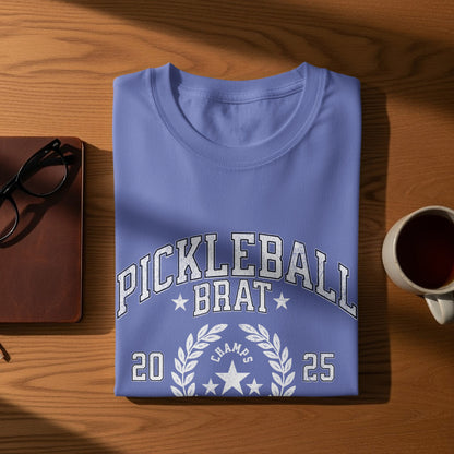 Pickleball Brat Champs 2025 Graphic T-Shirt Product