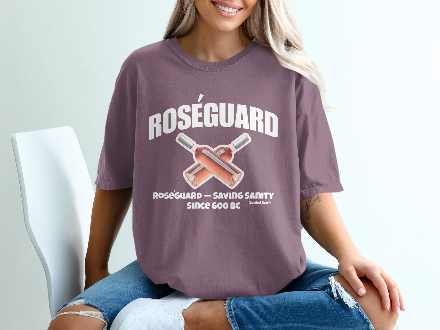 Roséguard Saving Sanity Since 600 BC graphic tee