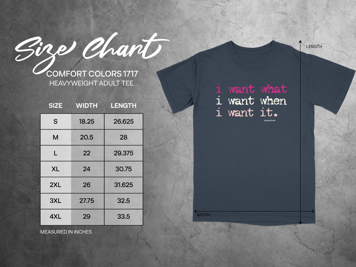 I Want What I Want When I Want It Tee Shirt