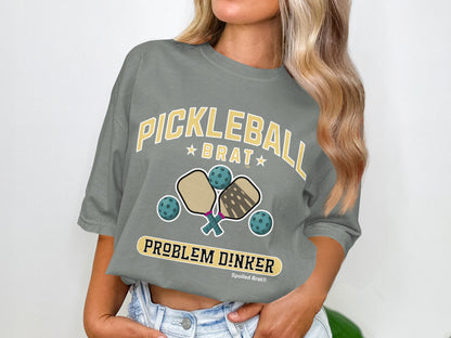 Pickleball Brat Problem Dinker Graphic T-Shirt