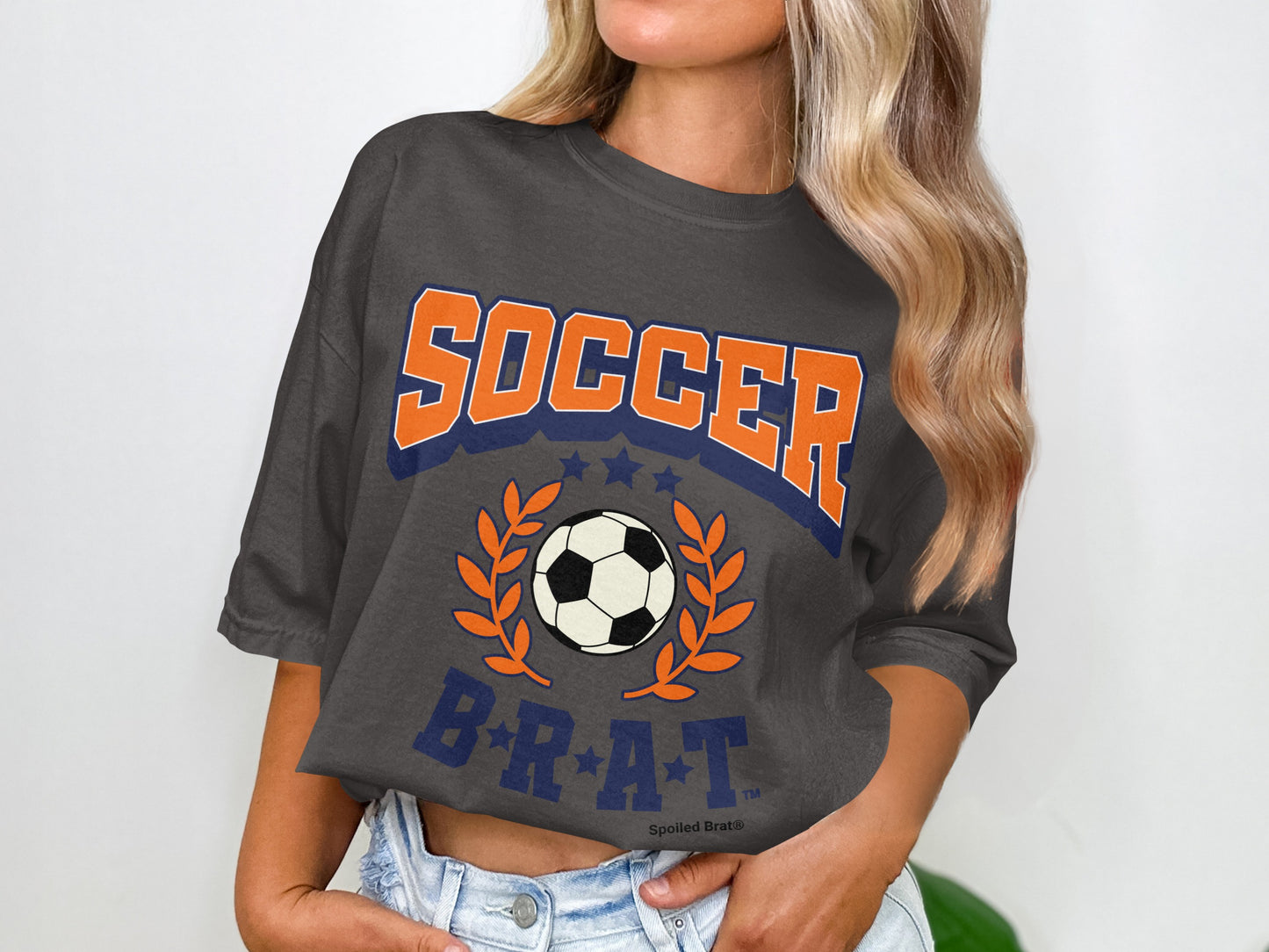 Soccer B.R.A.T Graphic Print Casual T-shirt
