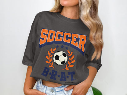 Soccer B.R.A.T Graphic Print Casual T-shirt