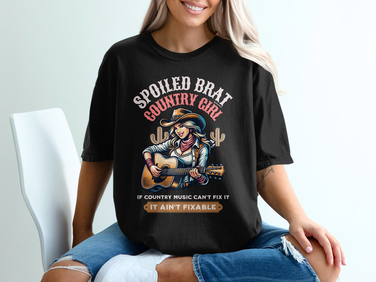 Spoiled Brat Country Girl It Ain't Fixable T-shirt