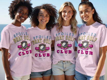 Spoiled Brat Golf Club Illustrated Fun Graphic Shirt product
