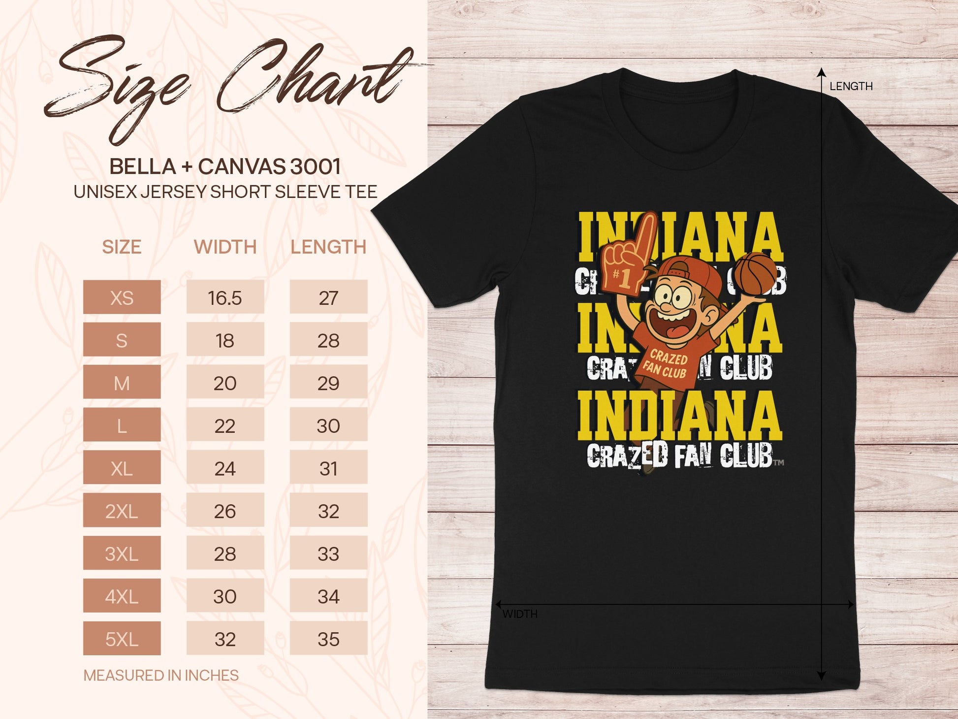 Indiana Crazed Fan Club Unisex Jersey T-Shirt product