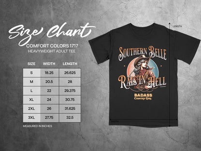 Southern Belle Rains In Hell Adult Tee product