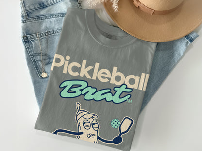 Pickleball Brat Graphic Tee Casual Fun T-Shirt