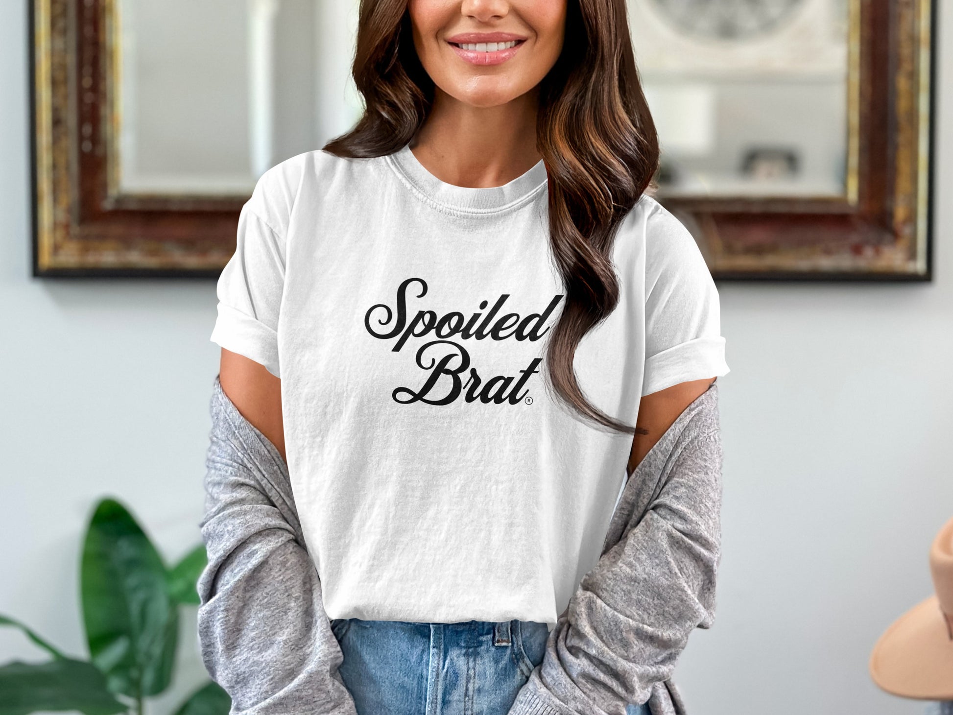 Spoiled Brat Slogan Tee Trendy Statement T-shirt product type