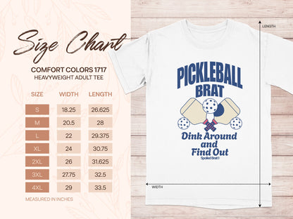 Pickleball Brat Dink Around and Find Out Tee