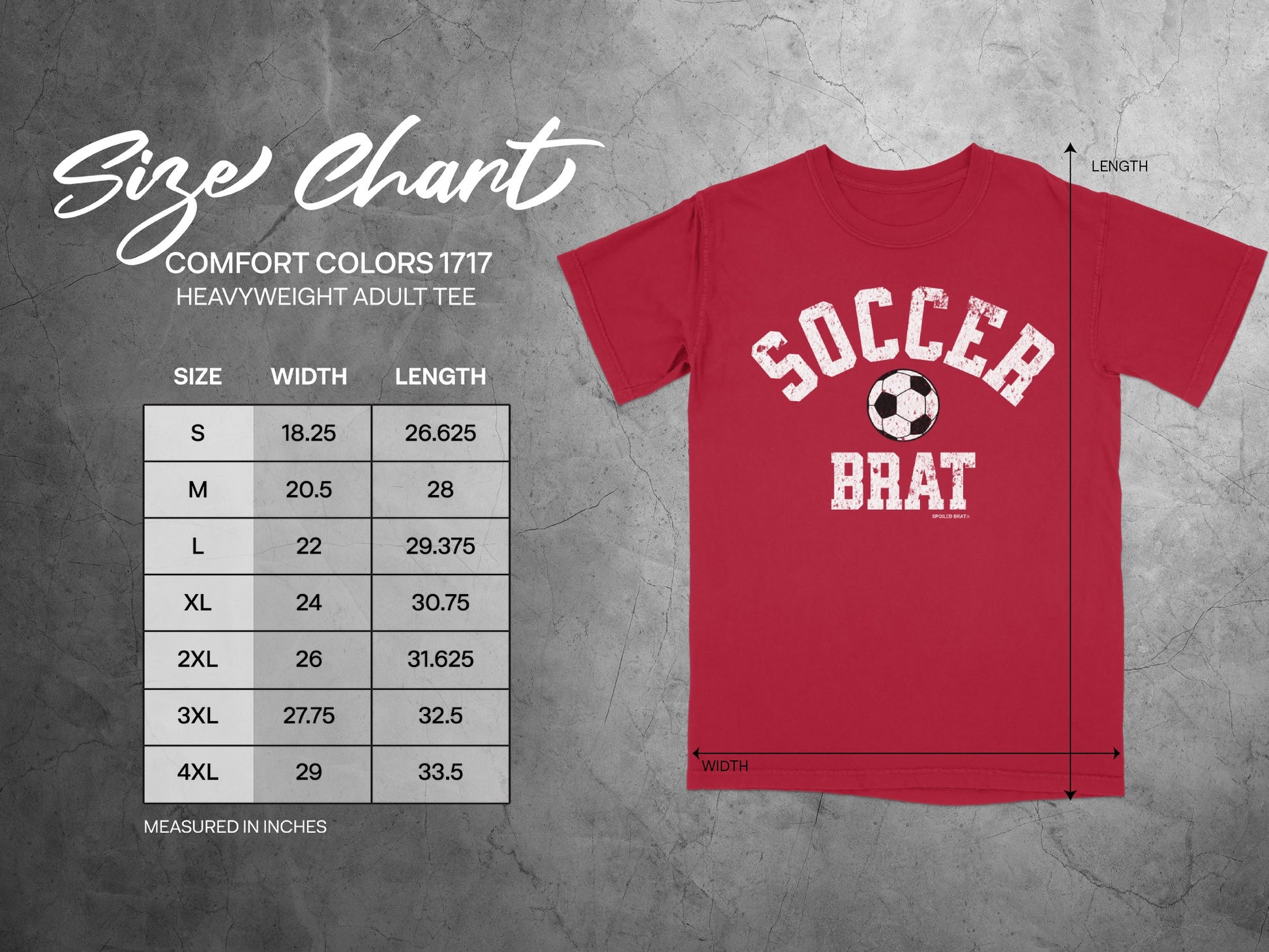 Soccer Brat Graphic Heavyweight Adult Tee Product