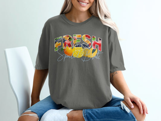 Fresh Sports Club Graphic Grey T-shirt product