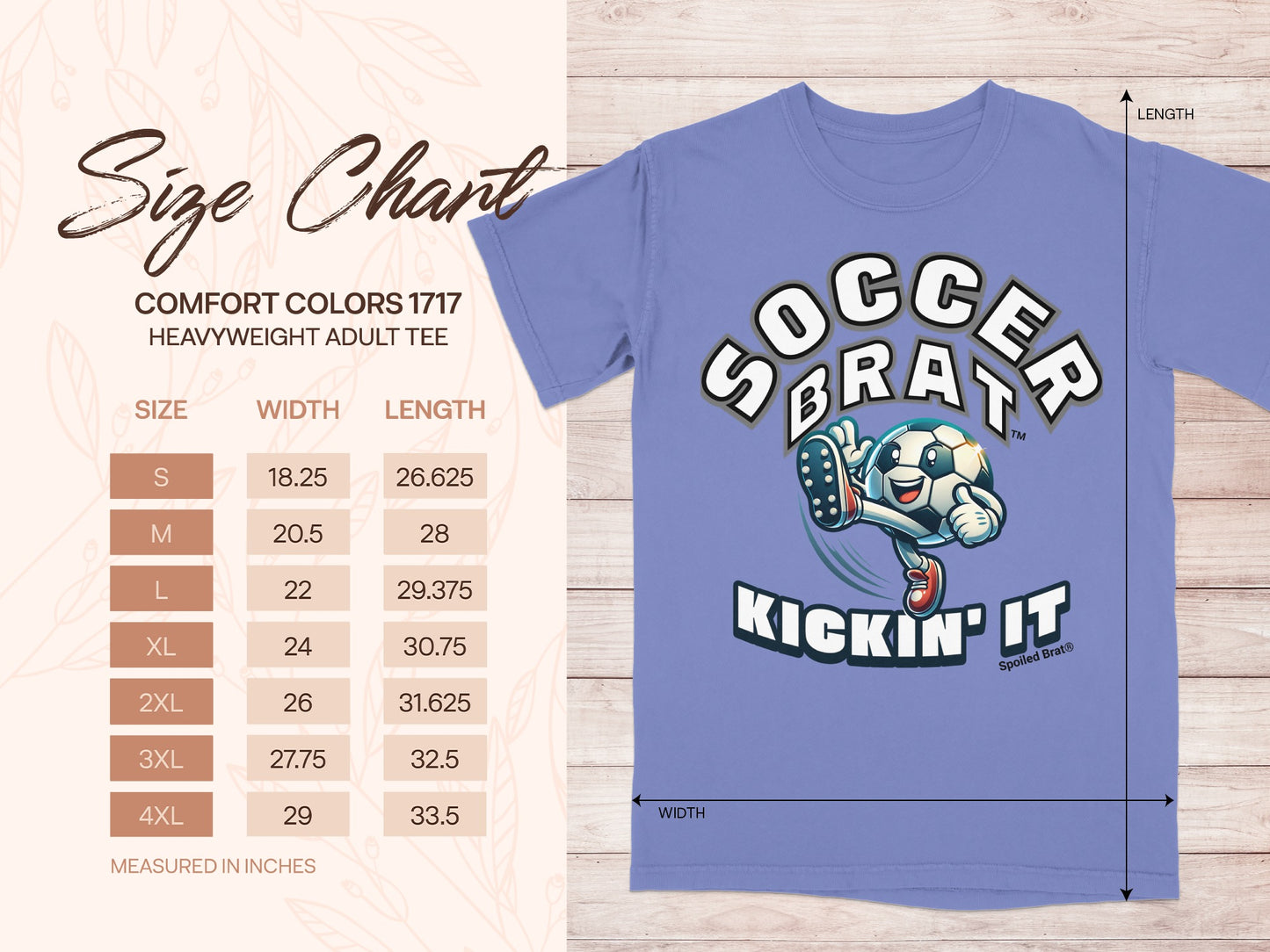 Soccer Brat Kickin' It Heavyweight Adult Tee