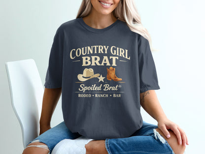 Country Girl Brat Spoiled Brat Rodeo Ranch Bar Shirt