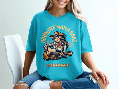 Country Mama Brat If Mama Can't Fix It T-Shirt