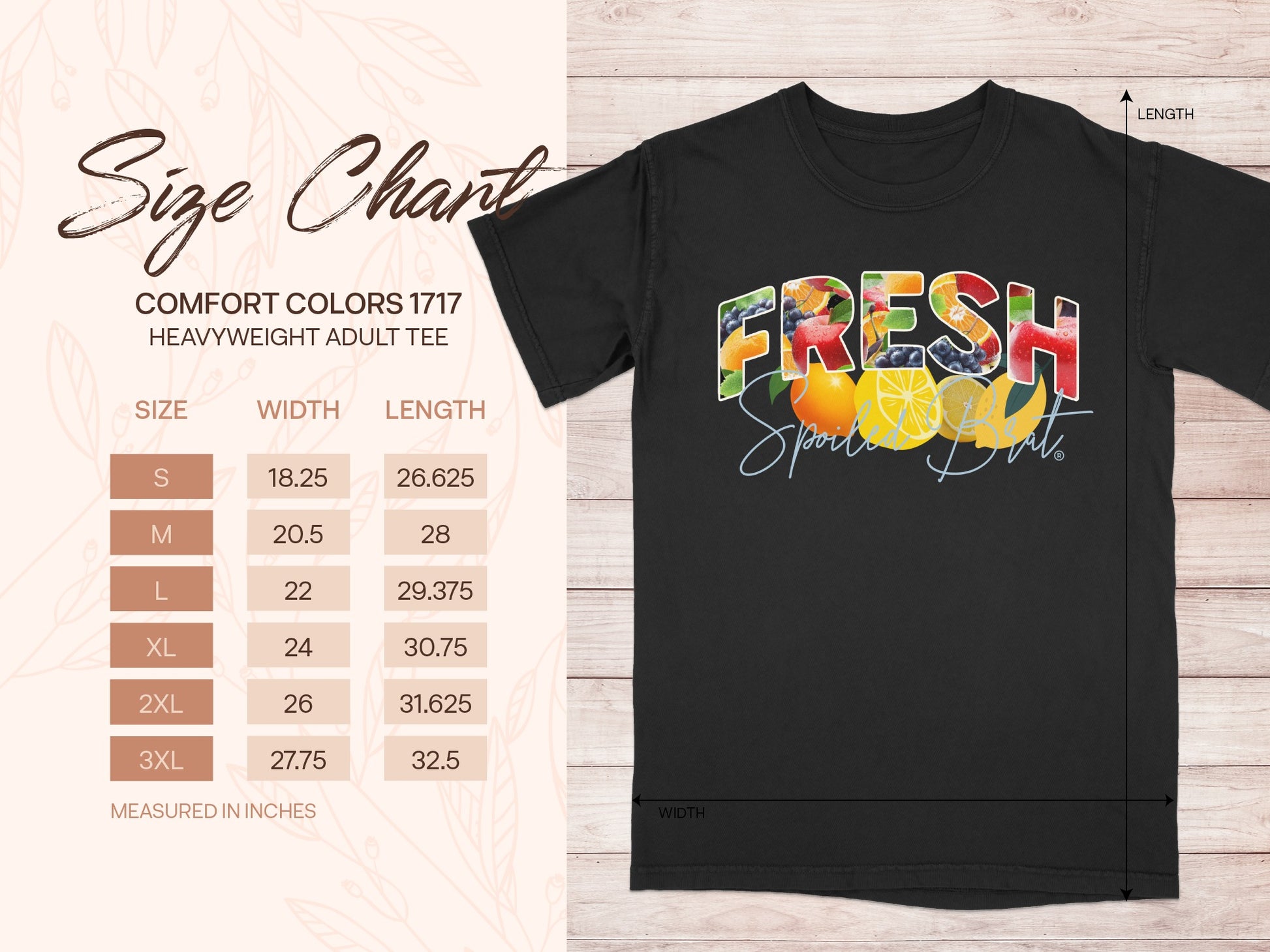FRESH Tropical Fruit Theme Graphic Tee Shirt product