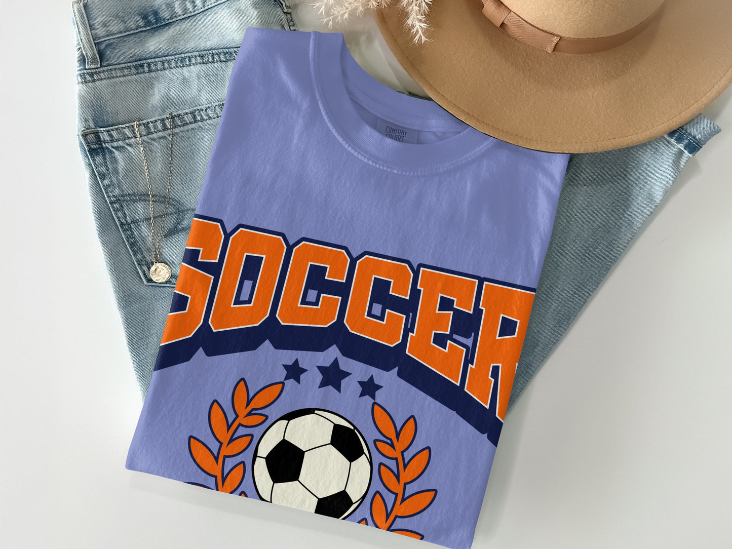 Soccer Graphic Tee with Football Design for Fans