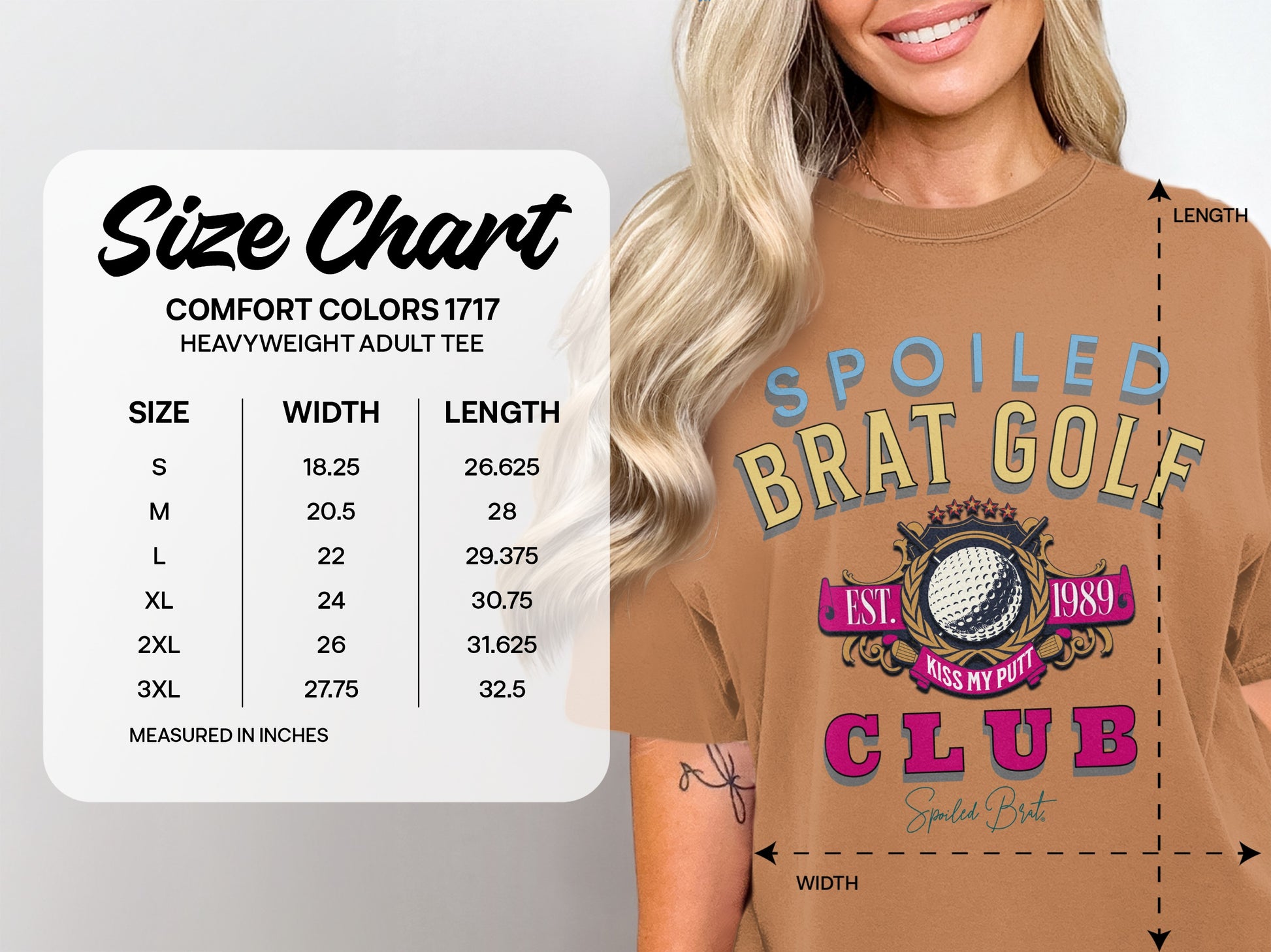 Spoiled Brat Golf Club Adult Heavyweight Tee product
