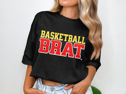 Basketball Brat Graphic Black Tee shirt product