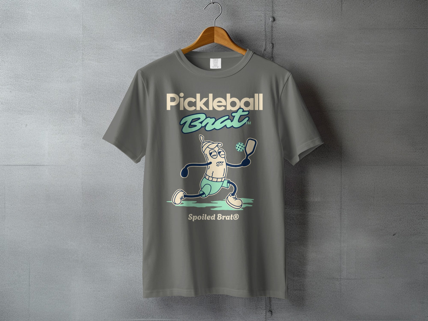 Pickleball Brat Character Spoiled Brat Graphic T-Shirt