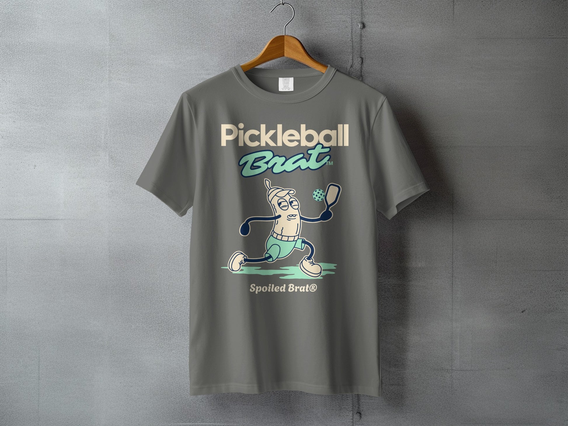 Pickleball Brat Character Spoiled Brat Graphic T-Shirt