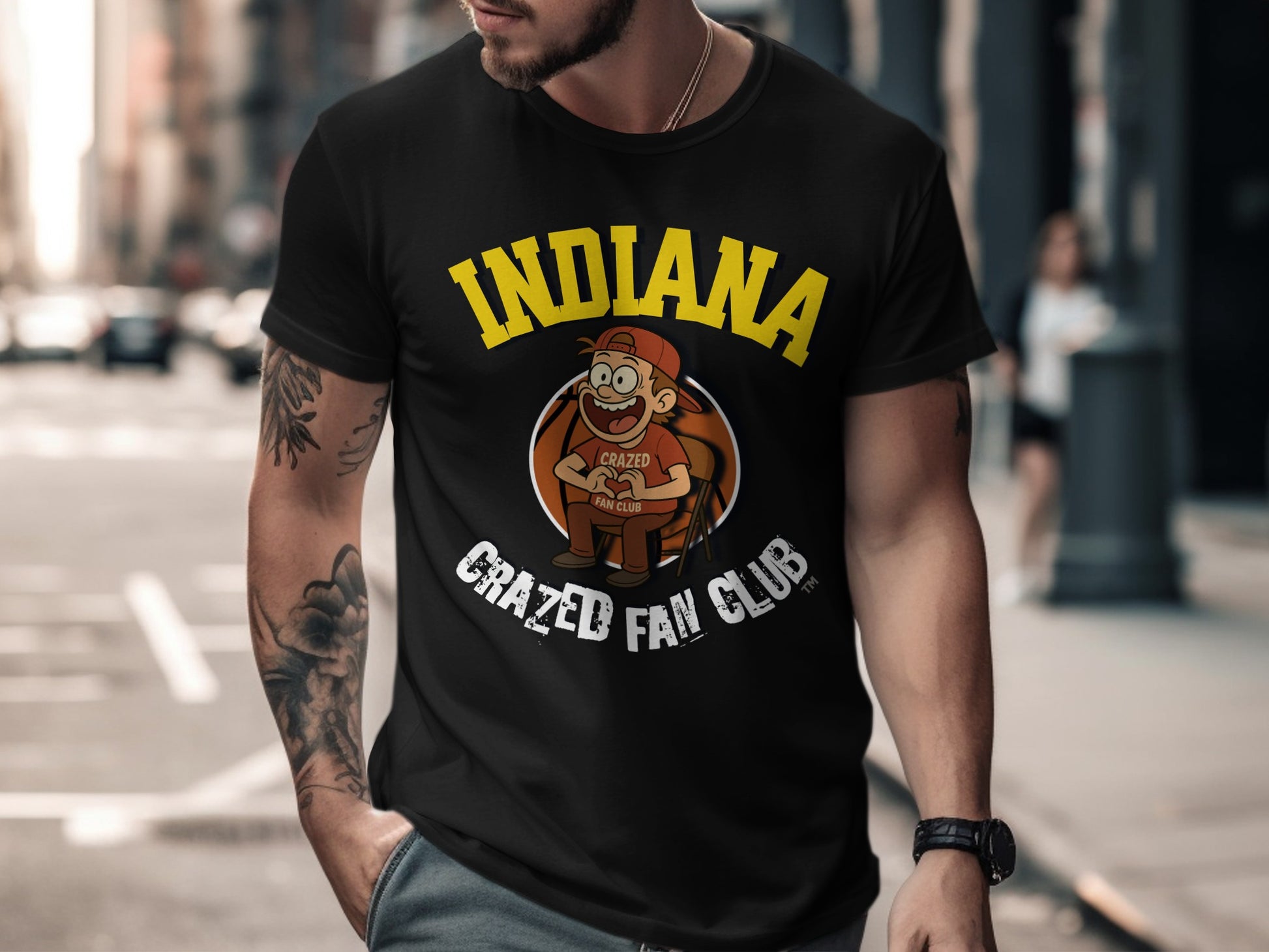 Indiana Crazed Fan Club Graphic Printed TShirt product type