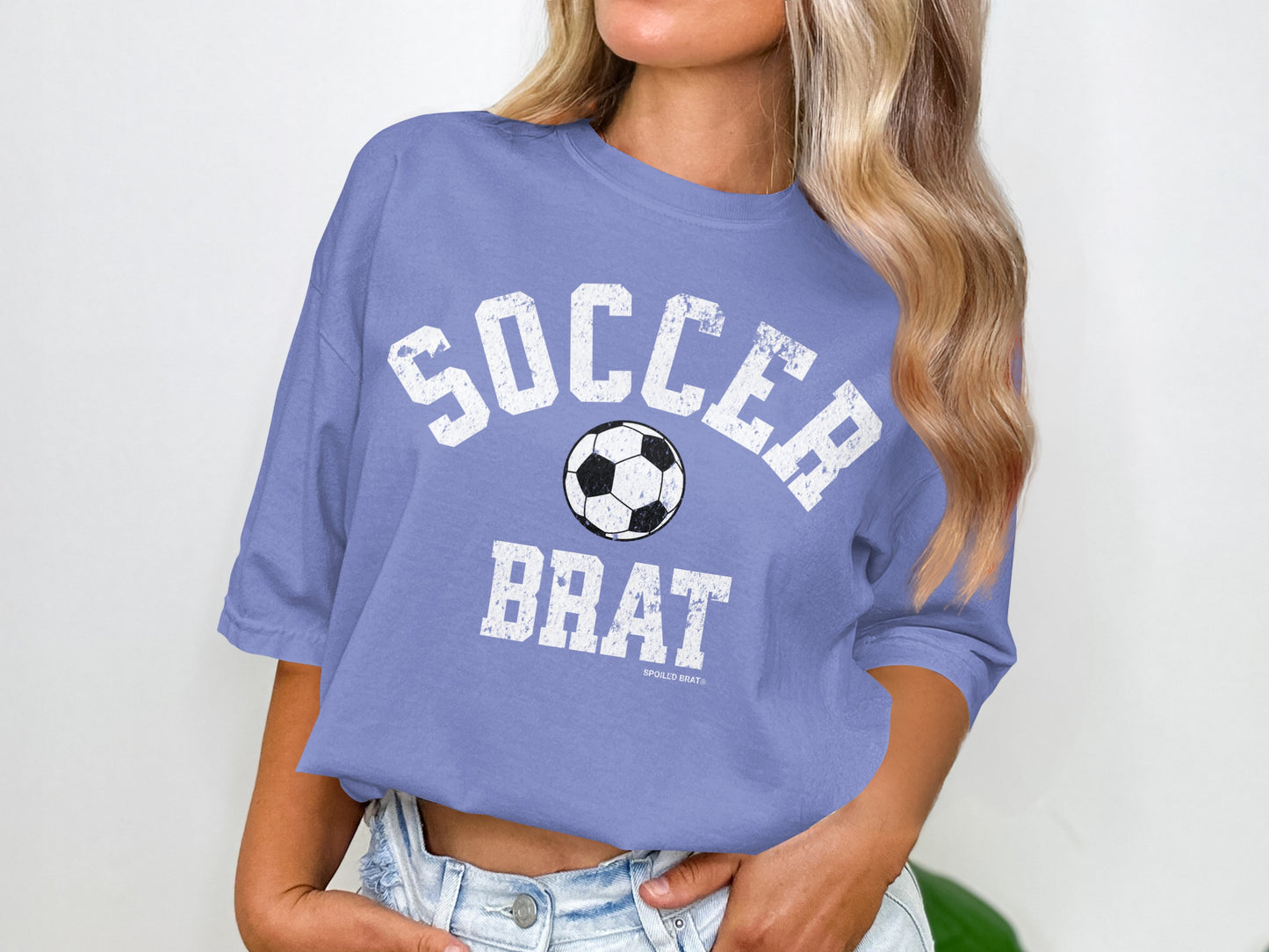 Soccer Brat Graphic Tee Casual Women's T-Shirt