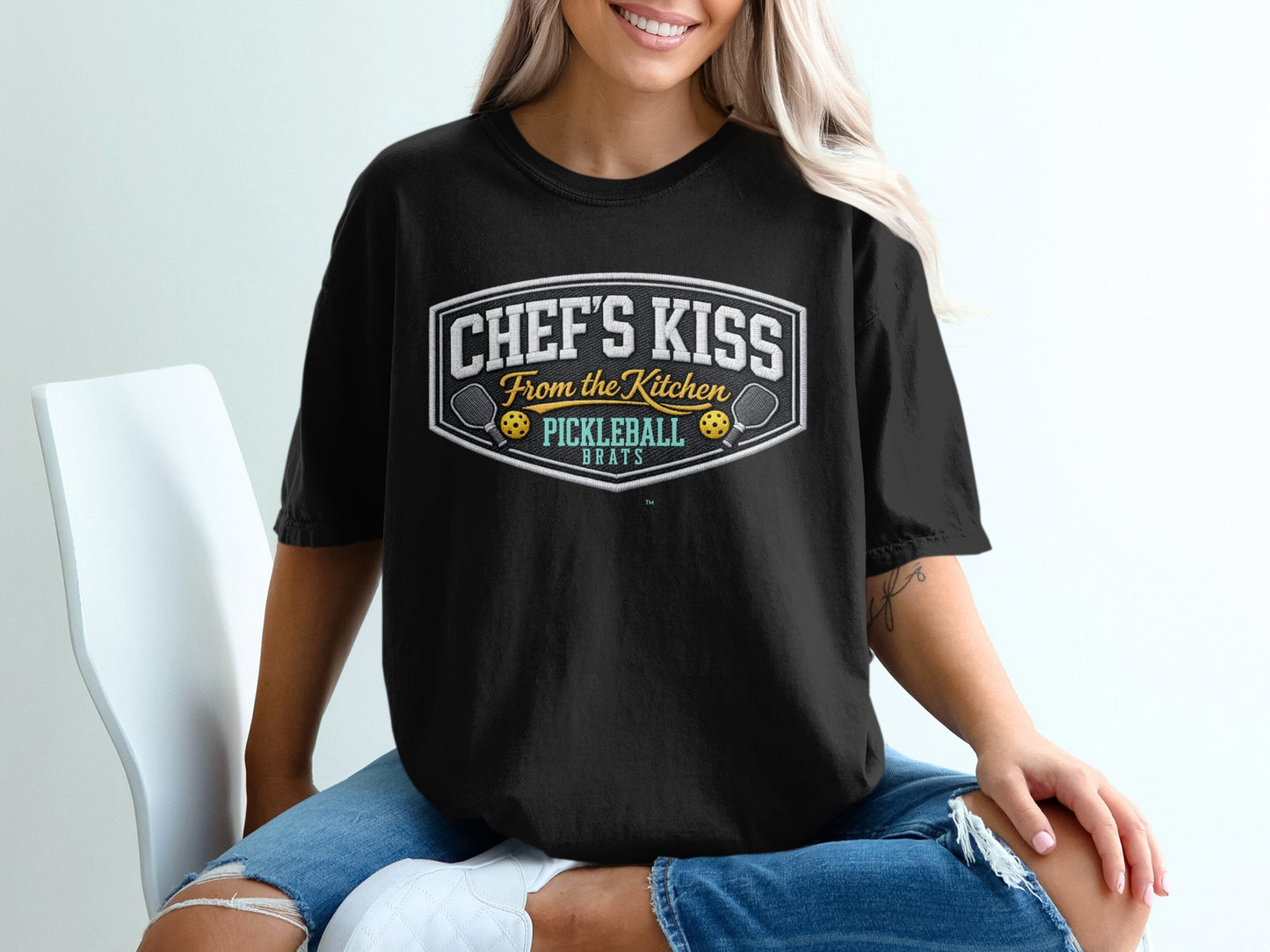 Chef's Kiss Pickleball Brats Graphic T-Shirt