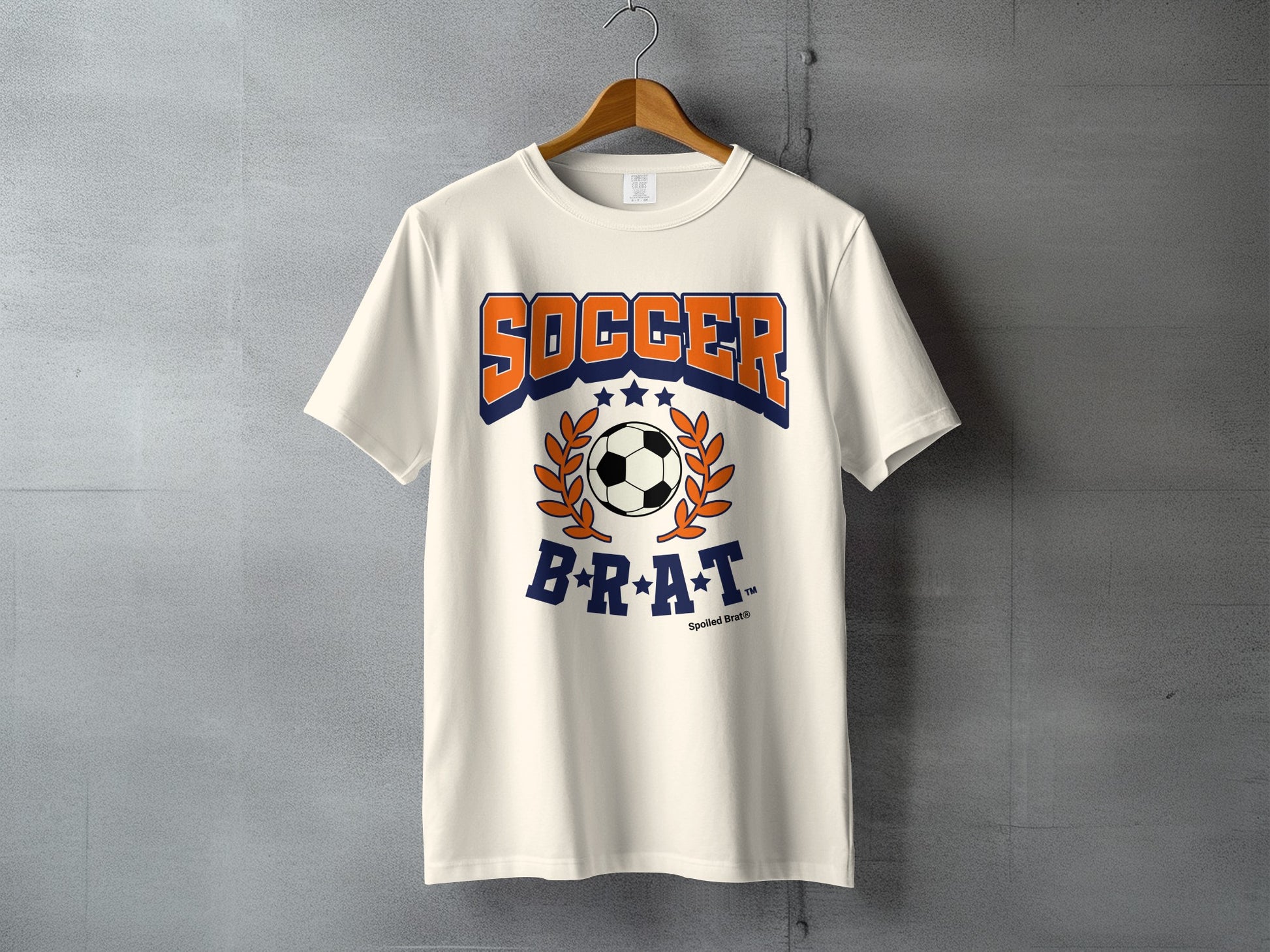 Soccer Brat Graphic White Short Sleeve Shirt