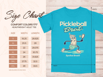 Pickleball Brat Spoiled Brat Comfort Colors Tee