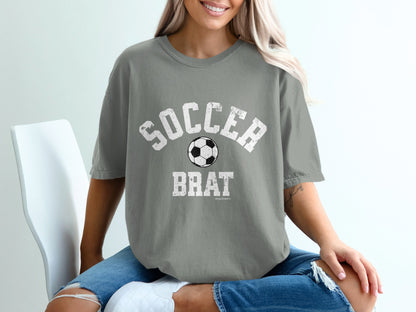 Soccer Brat Graphic Tee Shirt for Sports Enthusiasts