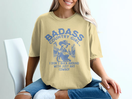Badass Country Girl Graphic Tee Unique Apparel product