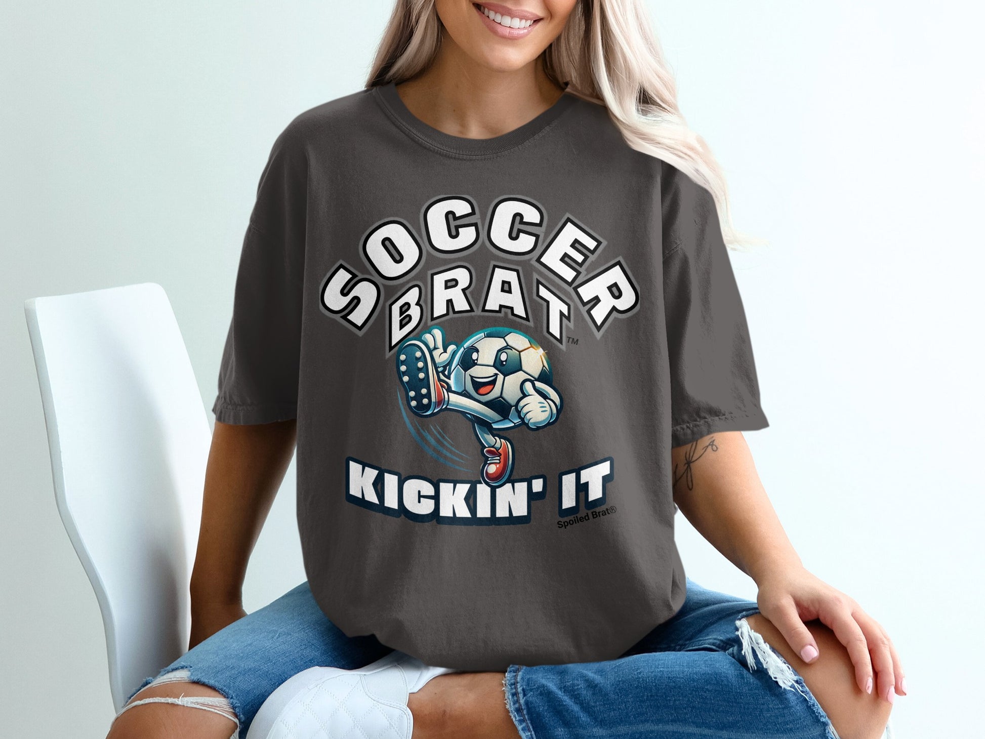 Soccer Brat Kickin' It Graphic T-Shirt