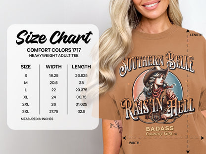 Southern Belle Raisin Hell Badass Country Girl product type