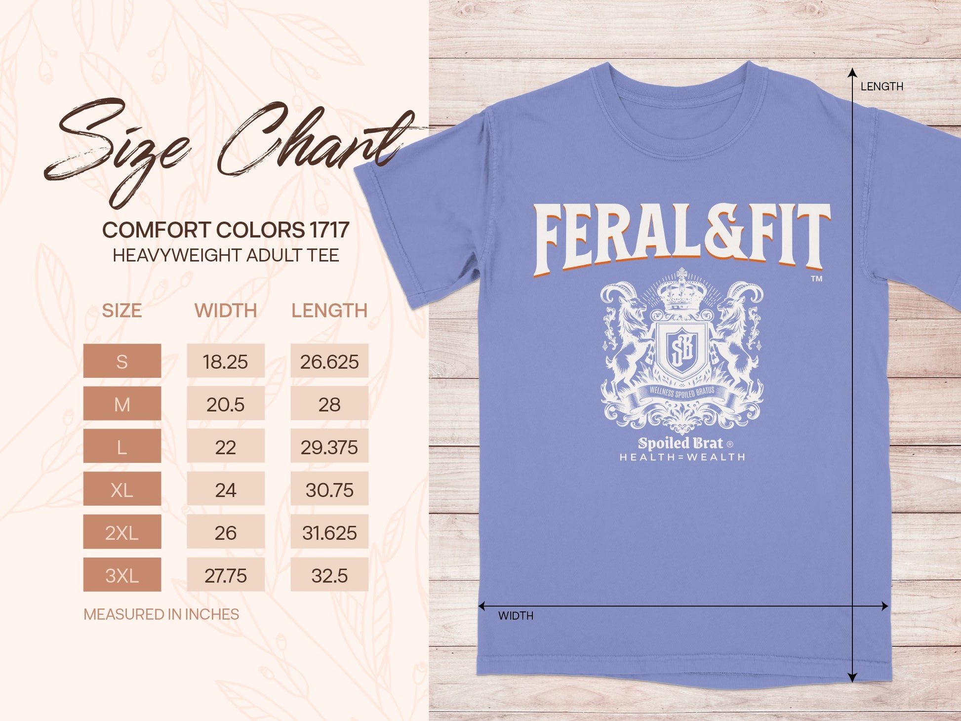 Feral&Fit Spoiled Brat Health Wealth Adult Tee product