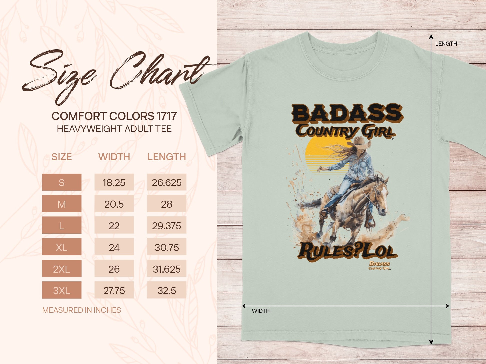 Badass Country Girl Rules Lol Graphic Tee product